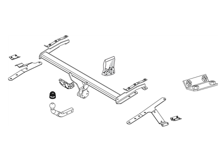 Фаркоп Brink для Toyota Avensis 2003-2009  Арт. 438300 438300 в 