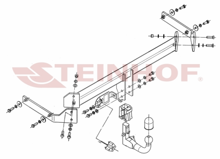 Фаркоп Steinhof для Mazda CX-7 2007-2013 Арт. M-031 M-031 в 