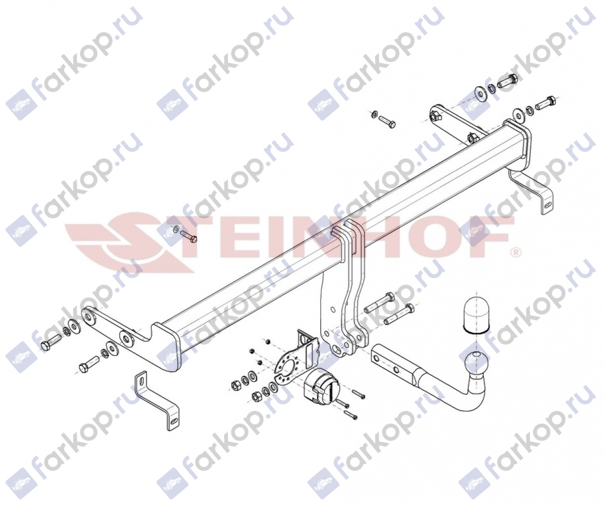 Фаркоп Steinhof для Kia Sportage 2018-2021 K-083 в 