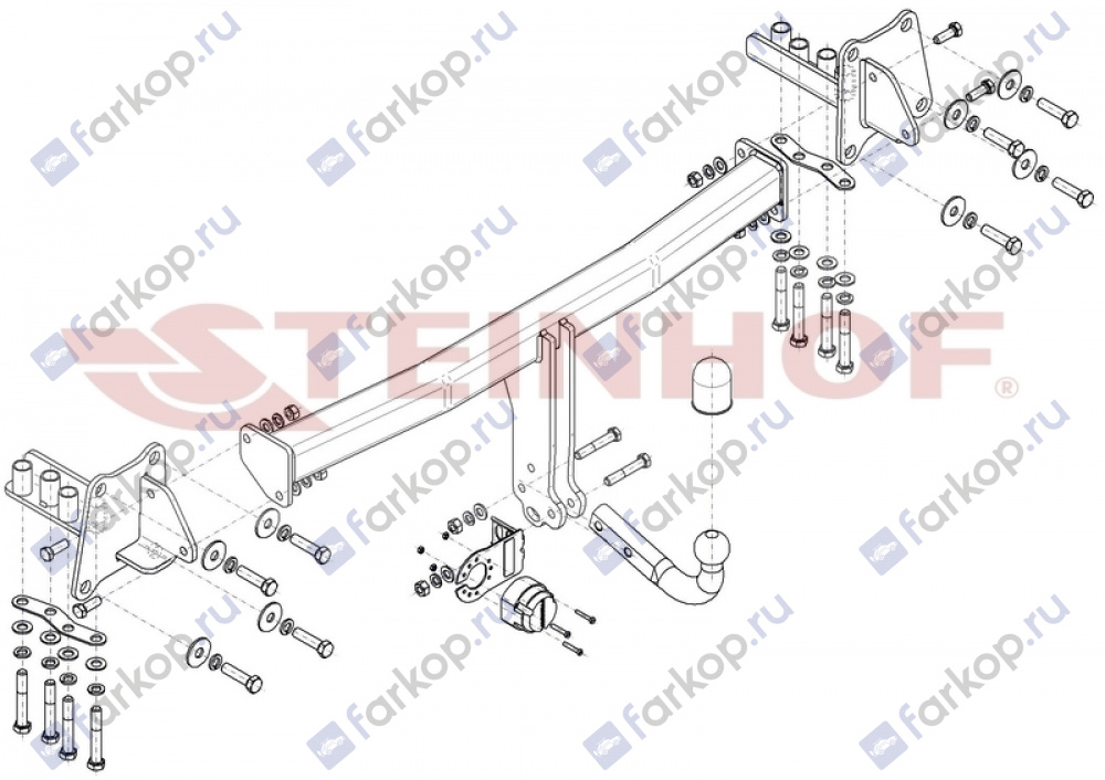 Фаркоп Steinhof для Jaguar E-Pace 2017- J-012 в 