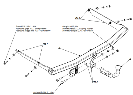 Фаркоп Imiola для Ford C-Max (Grand) 2010- E.037 в 