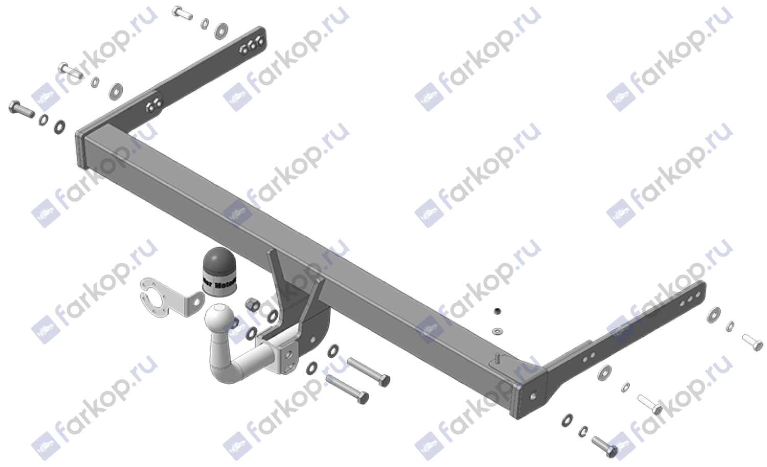 Фаркоп Motodor для Skoda Kodiaq 2016- 92711-A в 