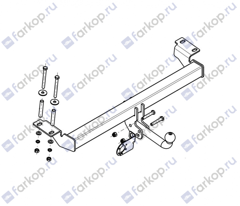 Фаркоп AvtoS для Toyota RAV4 2000-2004 Арт. TY 16 TY 16 в 