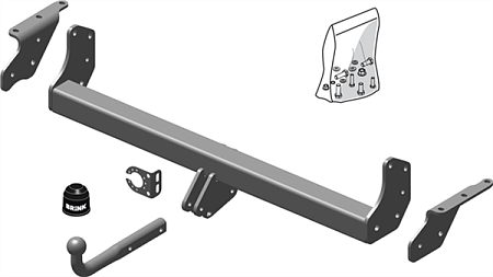 Фаркоп Brink для Nissan Navara (пикап) 2004-2015 Арт. 552400 552400 в 