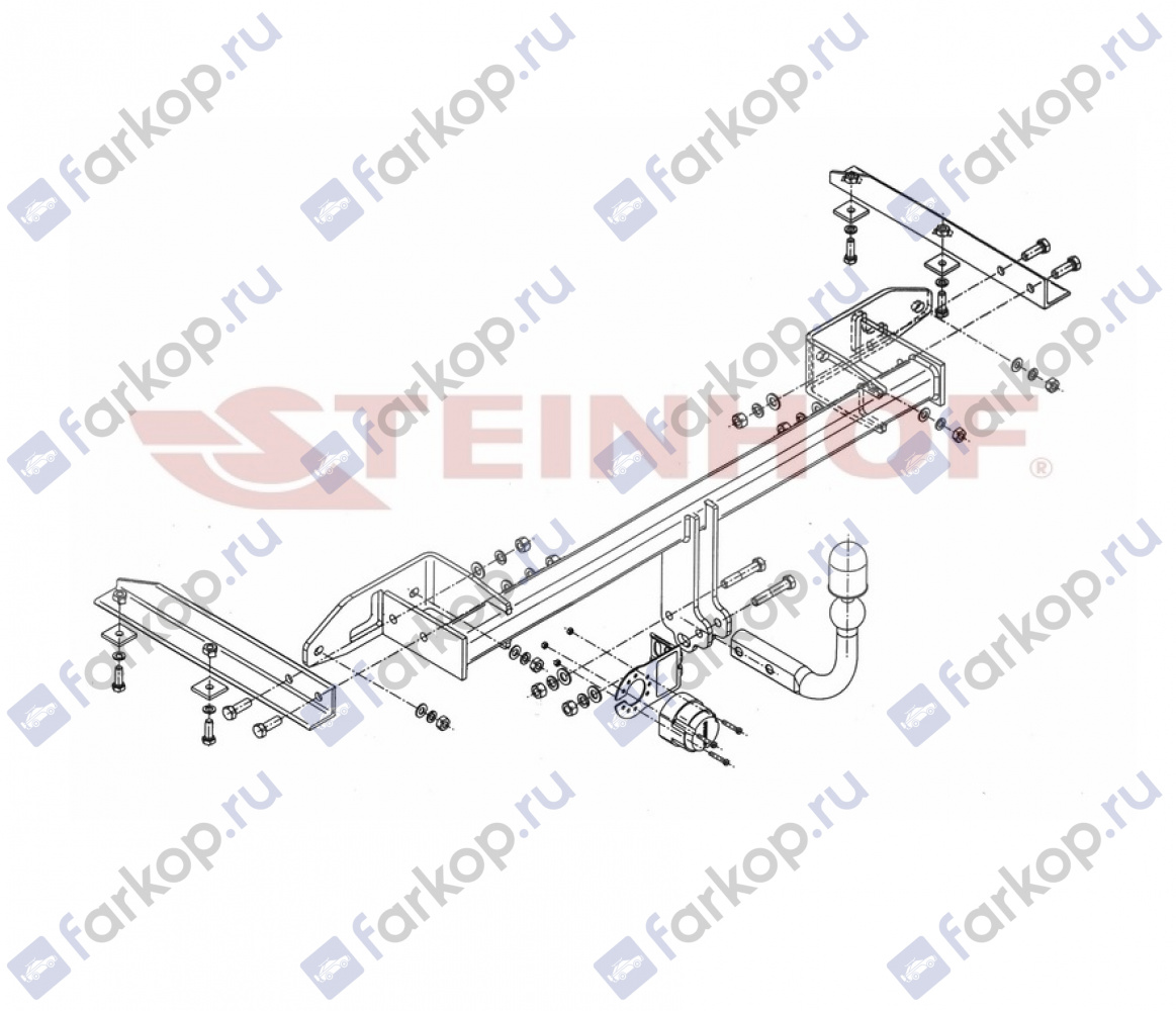 Фаркоп Steinhof для Opel Zafira Tourer 2012-2016 O-234 в 