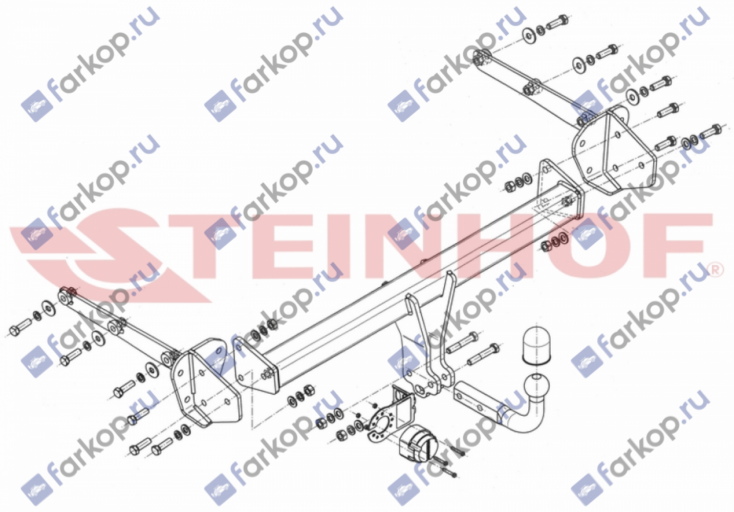 Фаркоп Steinhof для Subaru Outback 2015-  Арт. S-387 S-387 в 