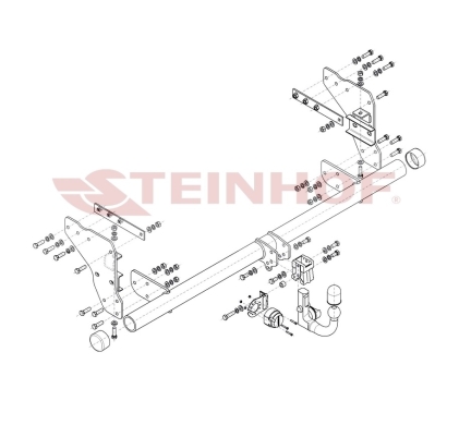 Фаркоп Steinhof для Mitsubishi L200 2019-  Арт. M-362 M-362 в 