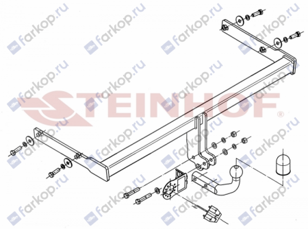 Фаркоп Steinhof для Skoda Yeti 2009-2018 Арт. S-355 S-355 в 