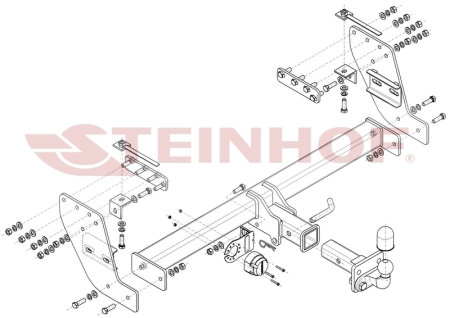 Фаркоп Steinhof для Mitsubishi L200 2015-2019 M-333 в 