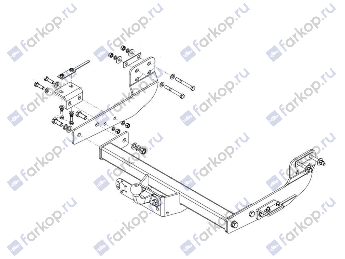 Фаркоп AvtoS для Ford Transit 2014- Арт. FD 32 FD 32 в 