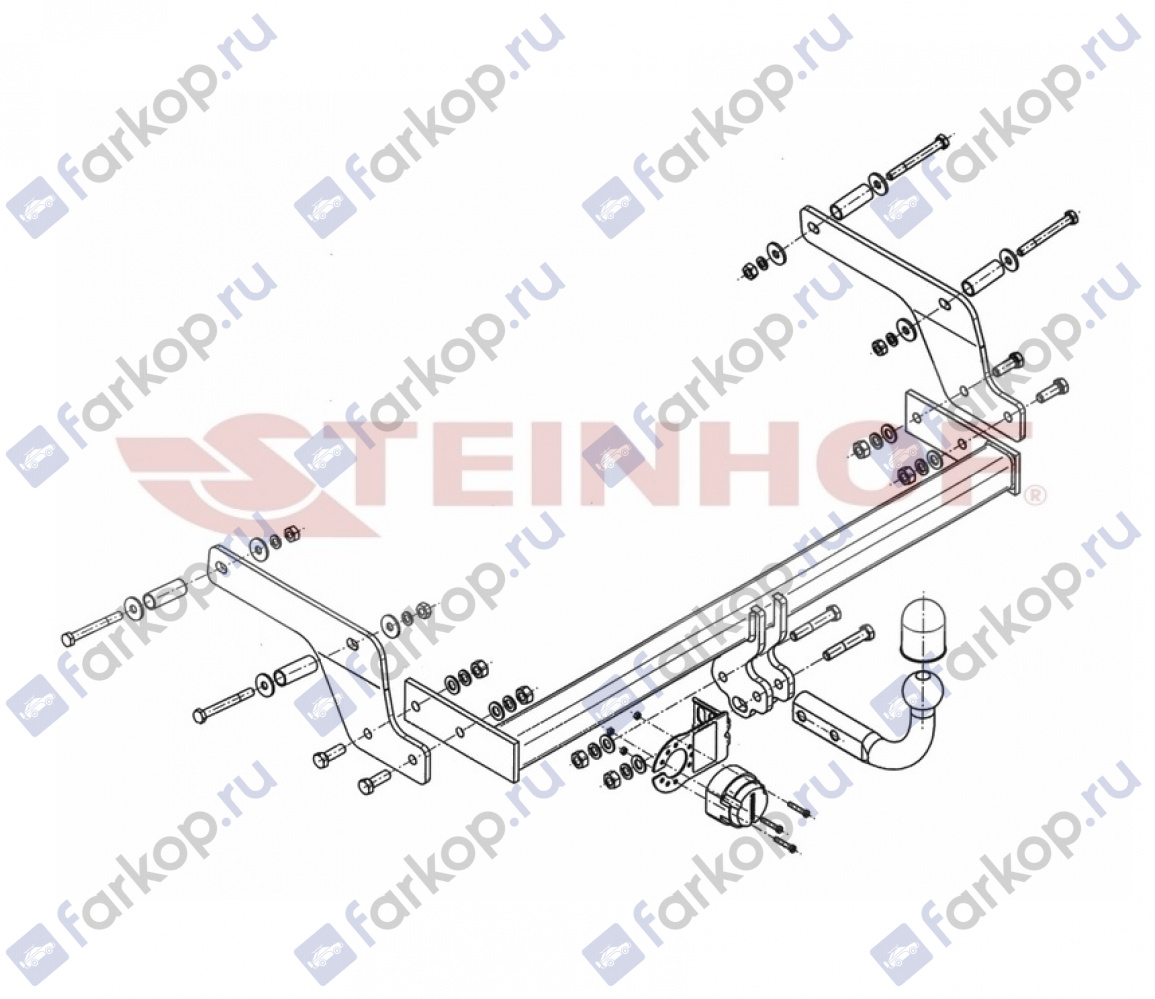 Фаркоп Steinhof для Renault Sandero 2014- Арт. D-082 D-082 в 