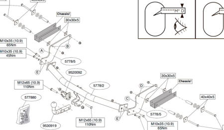 Фаркоп Brink для Renault Logan (седан) 2014- Арт. 577800 577800 в 