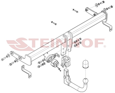 Фаркоп Steinhof для Hyundai Tucson 2018-2021 K-084 в 