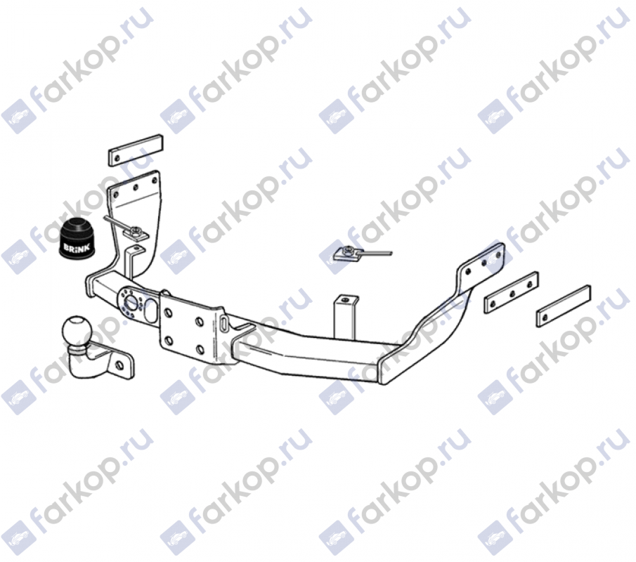 Фаркоп Brink для Ford Transit 2000-2014, (для а/м без подножки) Арт. 349500 349500 в 