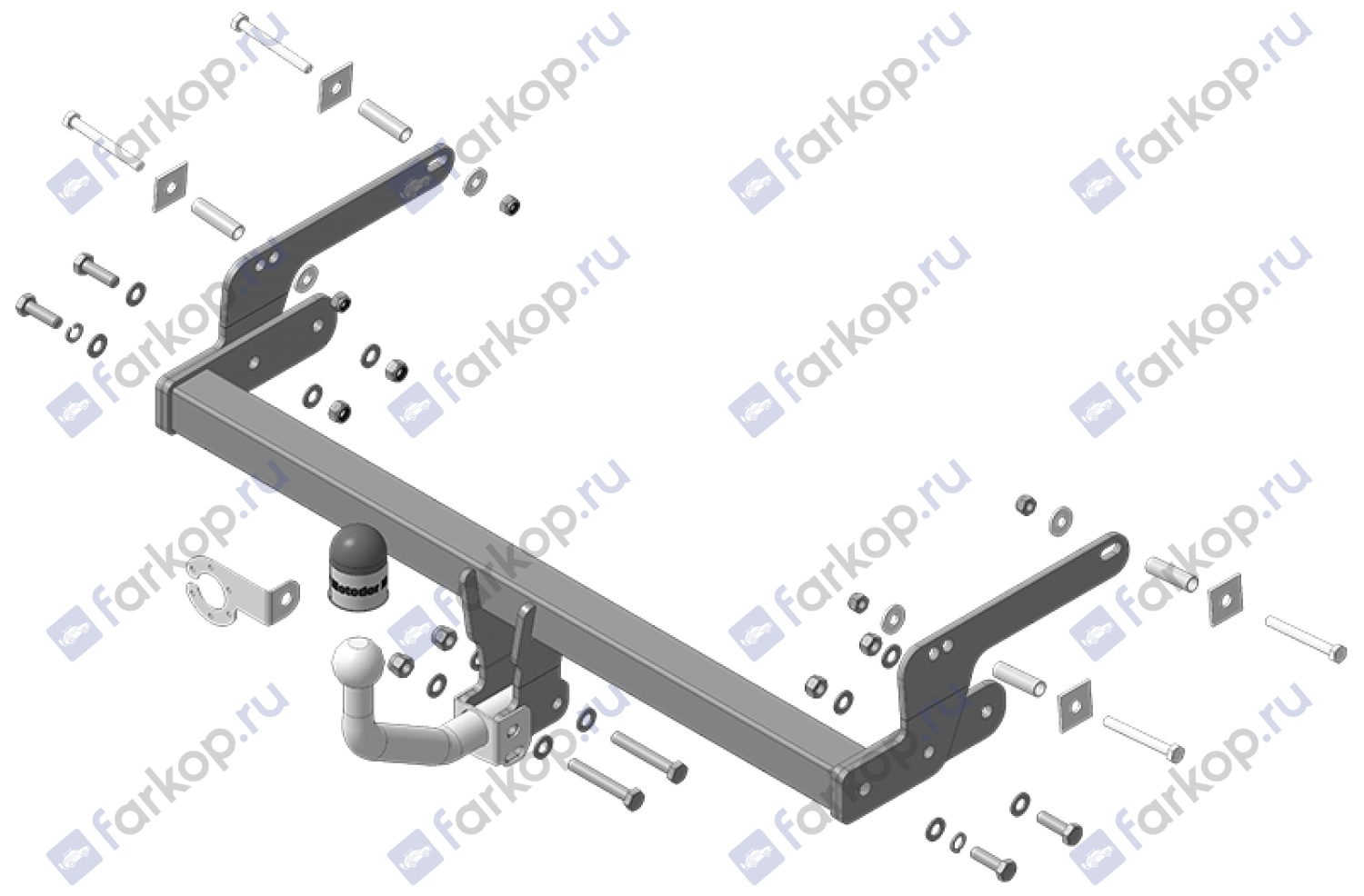 Фаркоп Motodor для Renault Sandero 2014- 91717-A в 