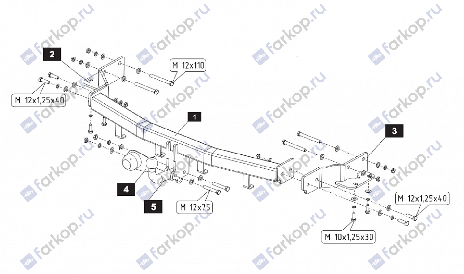 Фаркоп Baltex для Kia Sorento 2006-2009 Арт. 11176312 11176312 в 