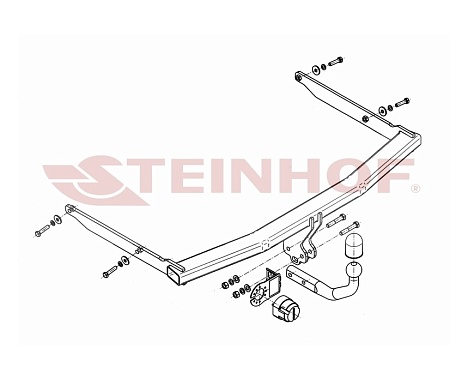 Фаркоп Steinhof для Ford Focus седан 2005-2011 F-242 в 