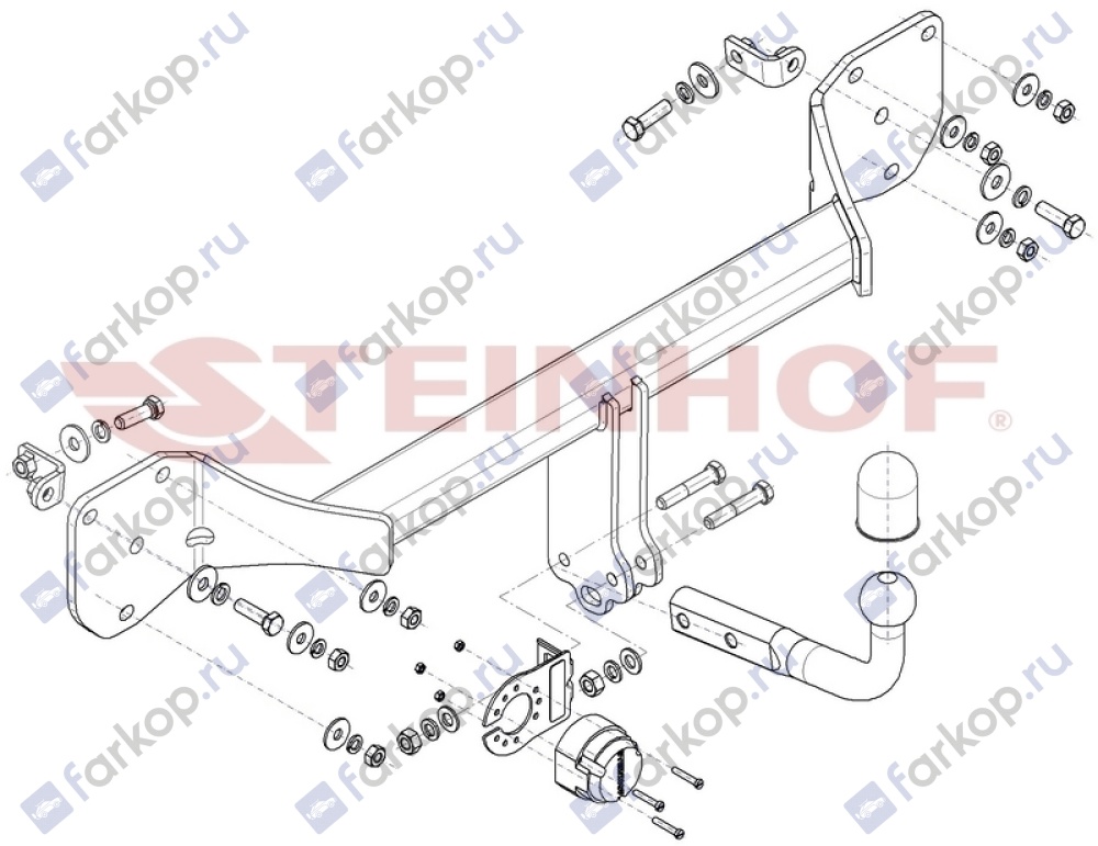 Фаркоп Steinhof для Mercedes GLB-class 2019- Арт. M-188 M-188 в 