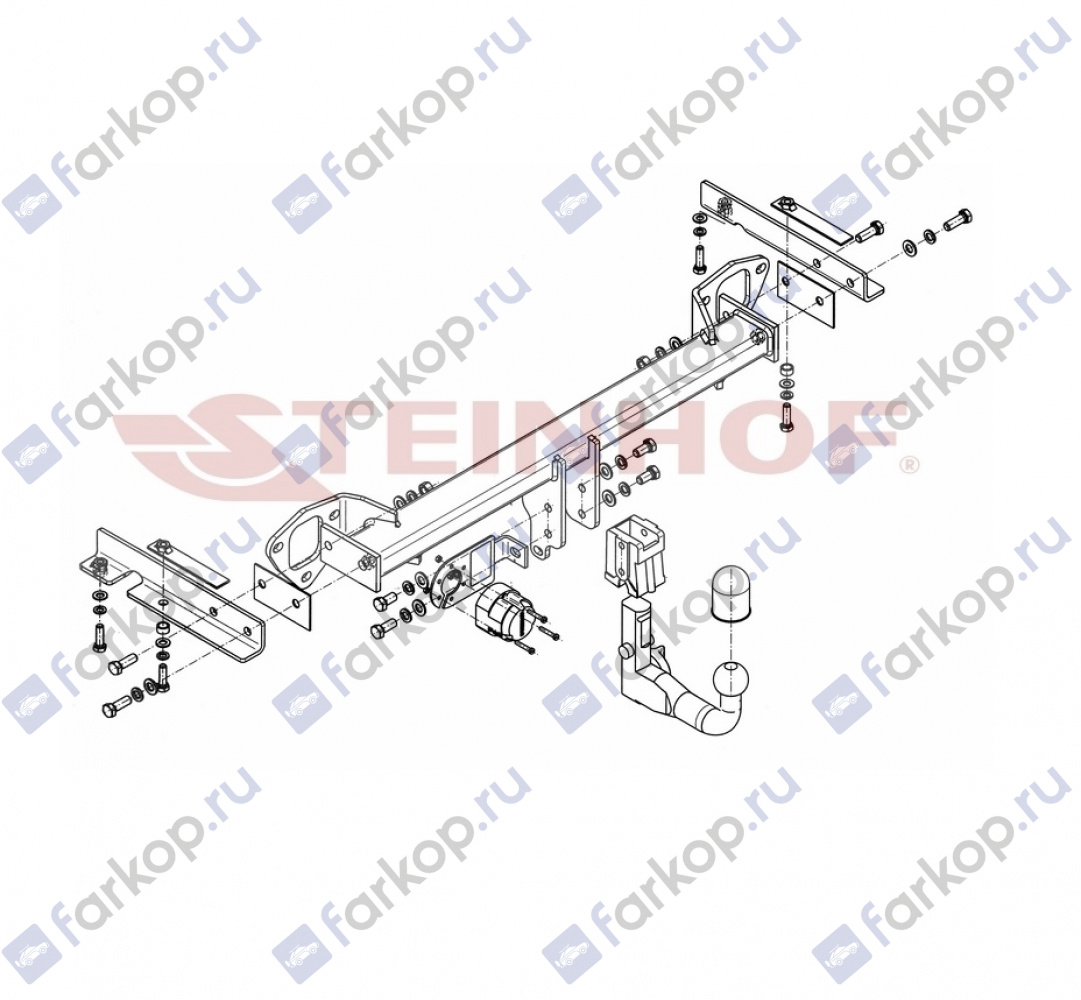 Фаркоп Steinhof для Subaru Forester 2008-2013 Арт. S-365 S-365 в 