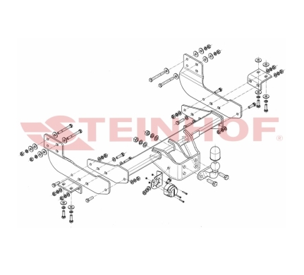 Фаркоп Steinhof для Ford Transit 2014- Арт. F-304 F-304 в 