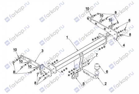 Фаркоп Auto-Hak для Subaru Outback 2015- Арт. SU 49 SU 49 в 