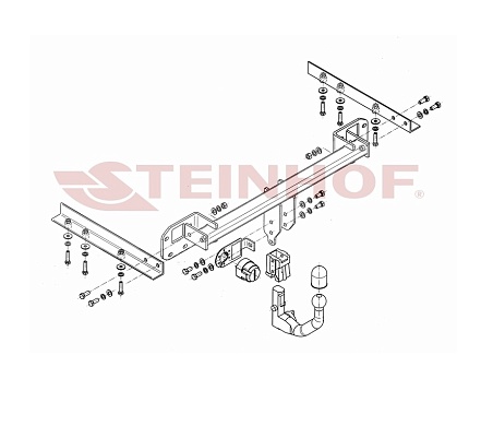 Фаркоп Steinhof для Subaru Legacy 2009-2015 Арт. S-367 S-367 в 