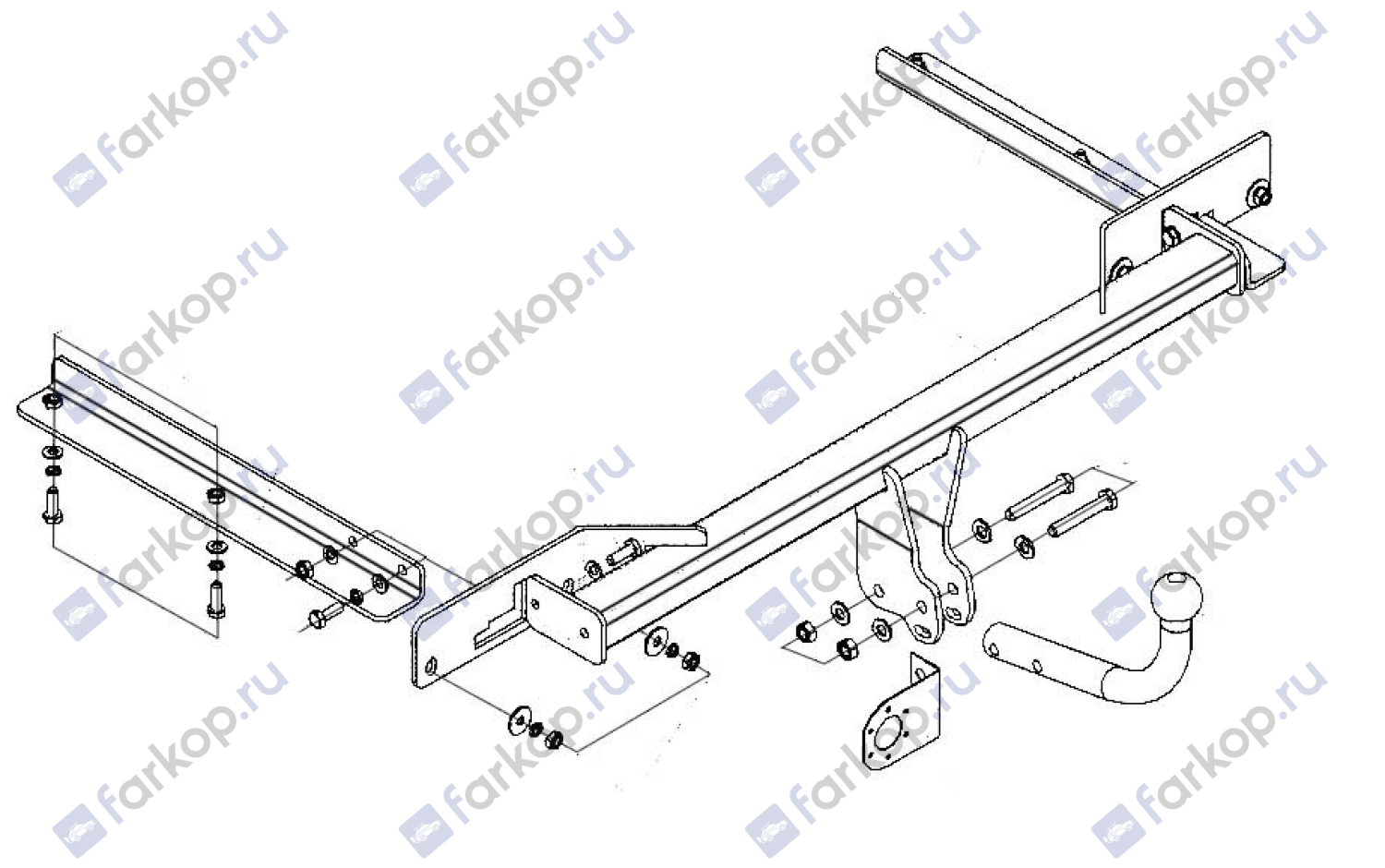 Фаркоп Oris для Opel Astra (универсал) 2011-2015 Арт. 1181-A 1181-A в 