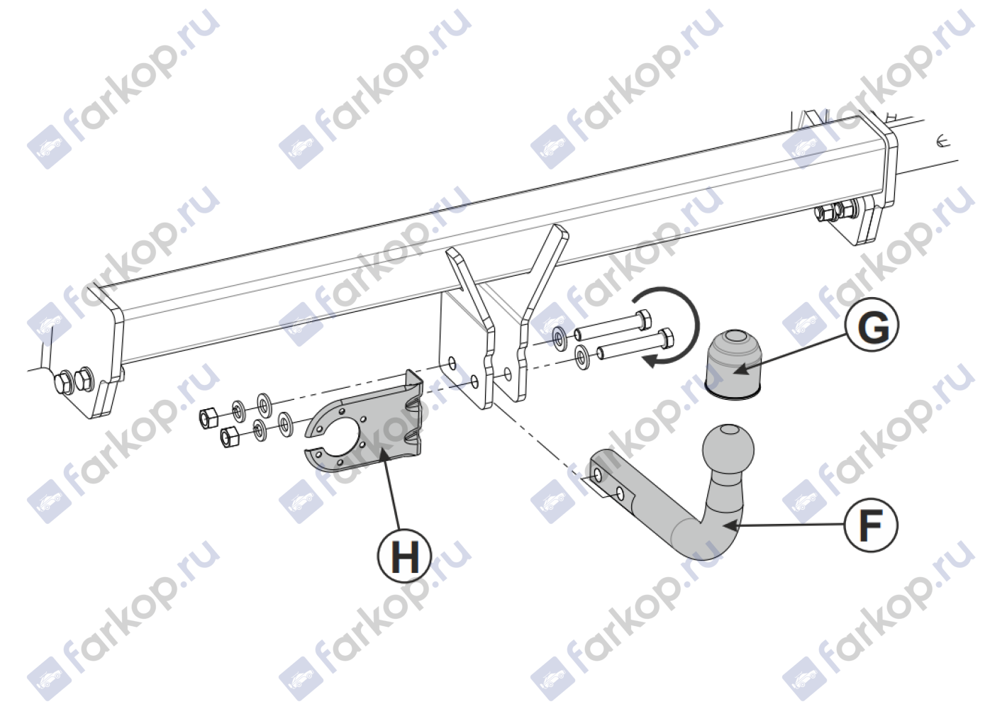 Фаркоп Sheriff для Citroen Berlingo 2018- 4534.12 в 