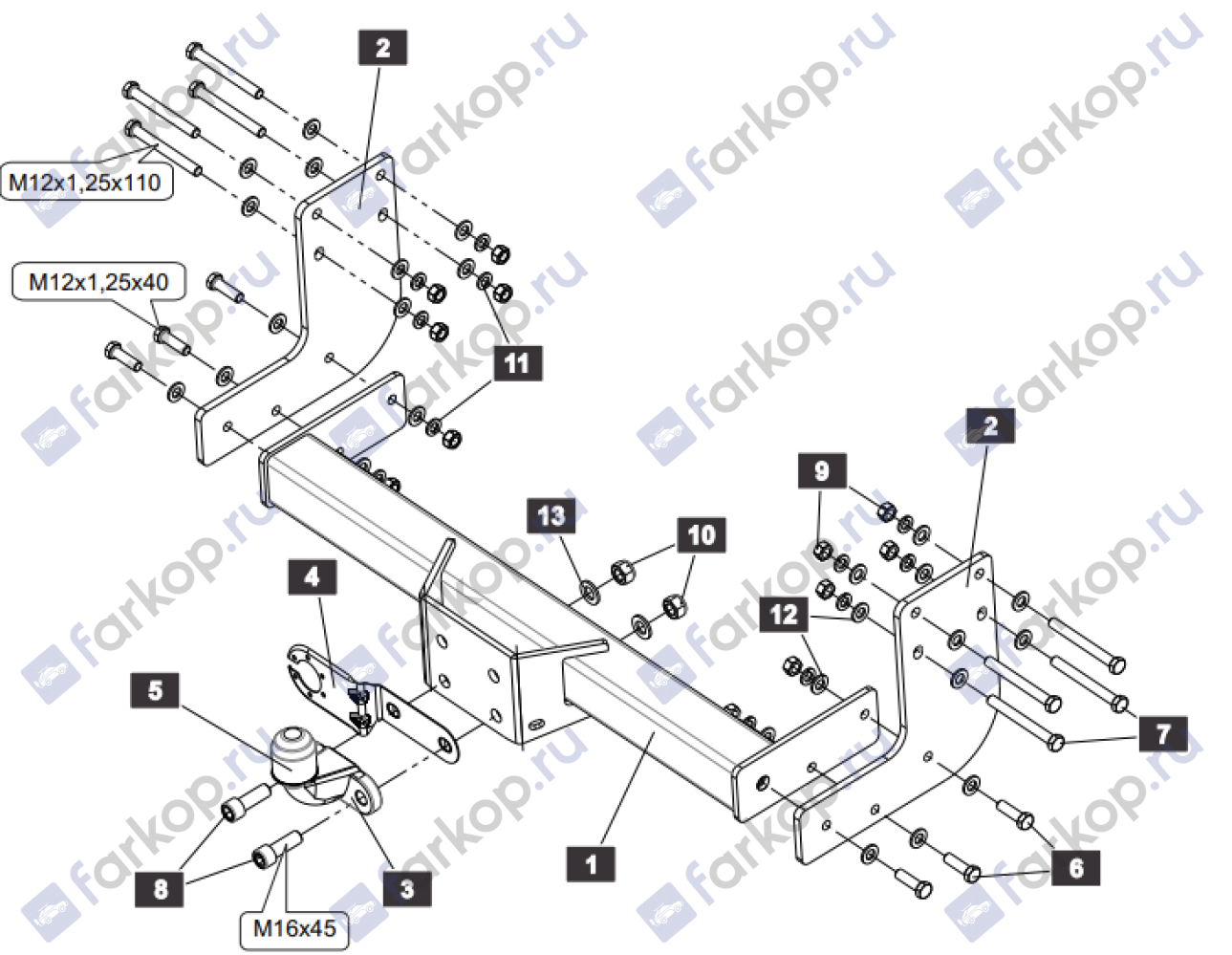 Фаркоп Sheriff для Mercedes Sprinter 2019- 4546.21 в 