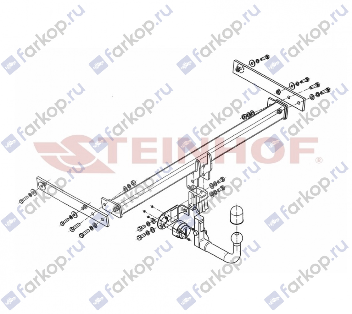 Фаркоп Steinhof для Audi Q3 2011-2018 A-097 в 