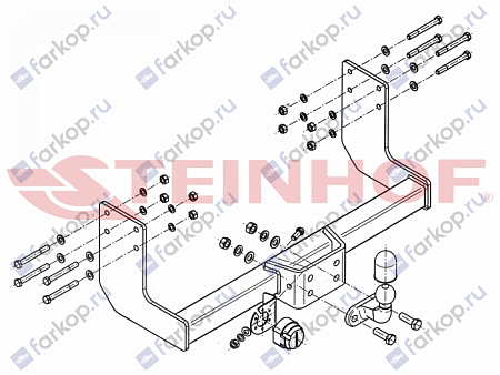 Фаркоп Steinhof для Ssang Yong Kyron 2006-2015 Арт. S-450 S-450 в 