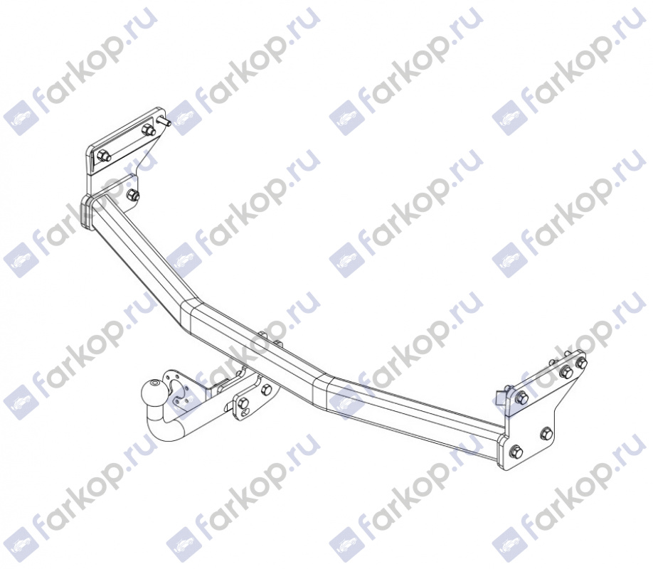 Фаркоп AvtoS для Hyundai Tucson 2018-2021, (искл. а/м с двиг. 2.4 литра) Арт. HY 33 HY 33 в 