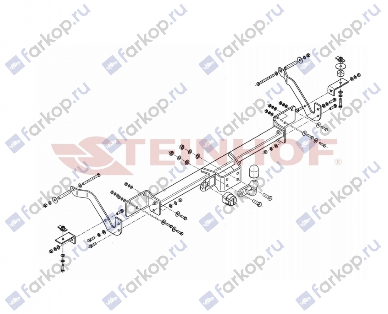 Фаркоп Steinhof для Citroen Jumper 2006-2014 F-066 в 