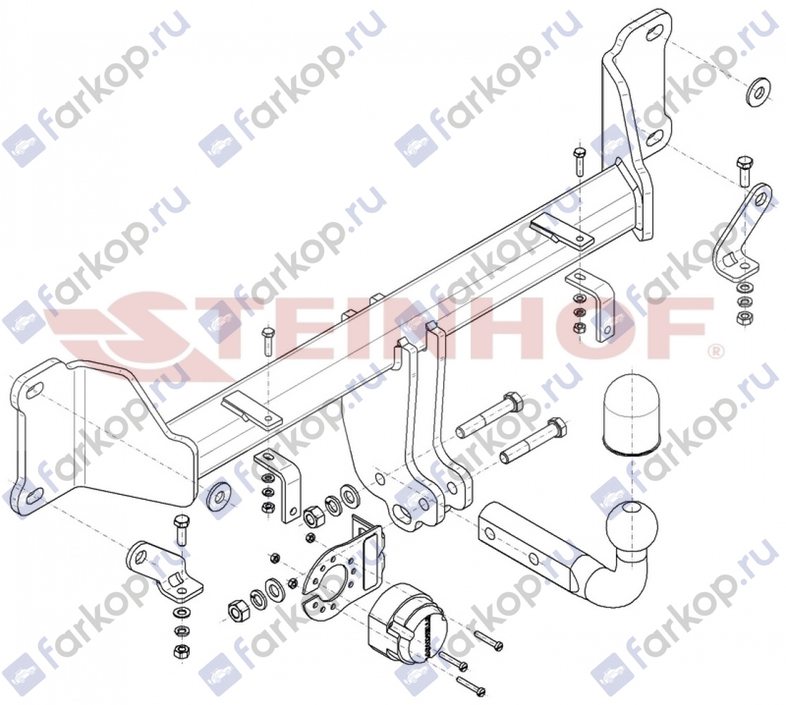 Фаркоп Steinhof для BMW X3 (F25) 2010-2017 B-092 в 