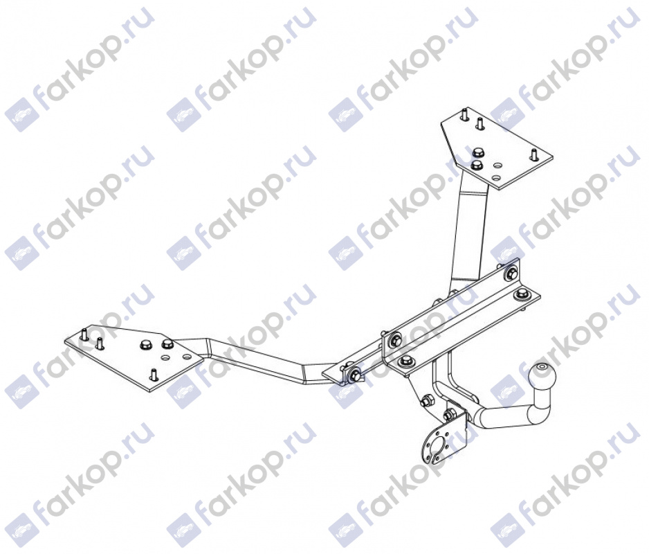 Фаркоп AvtoS для Volvo S40 (седан) 2004-2012 VL 04 в 