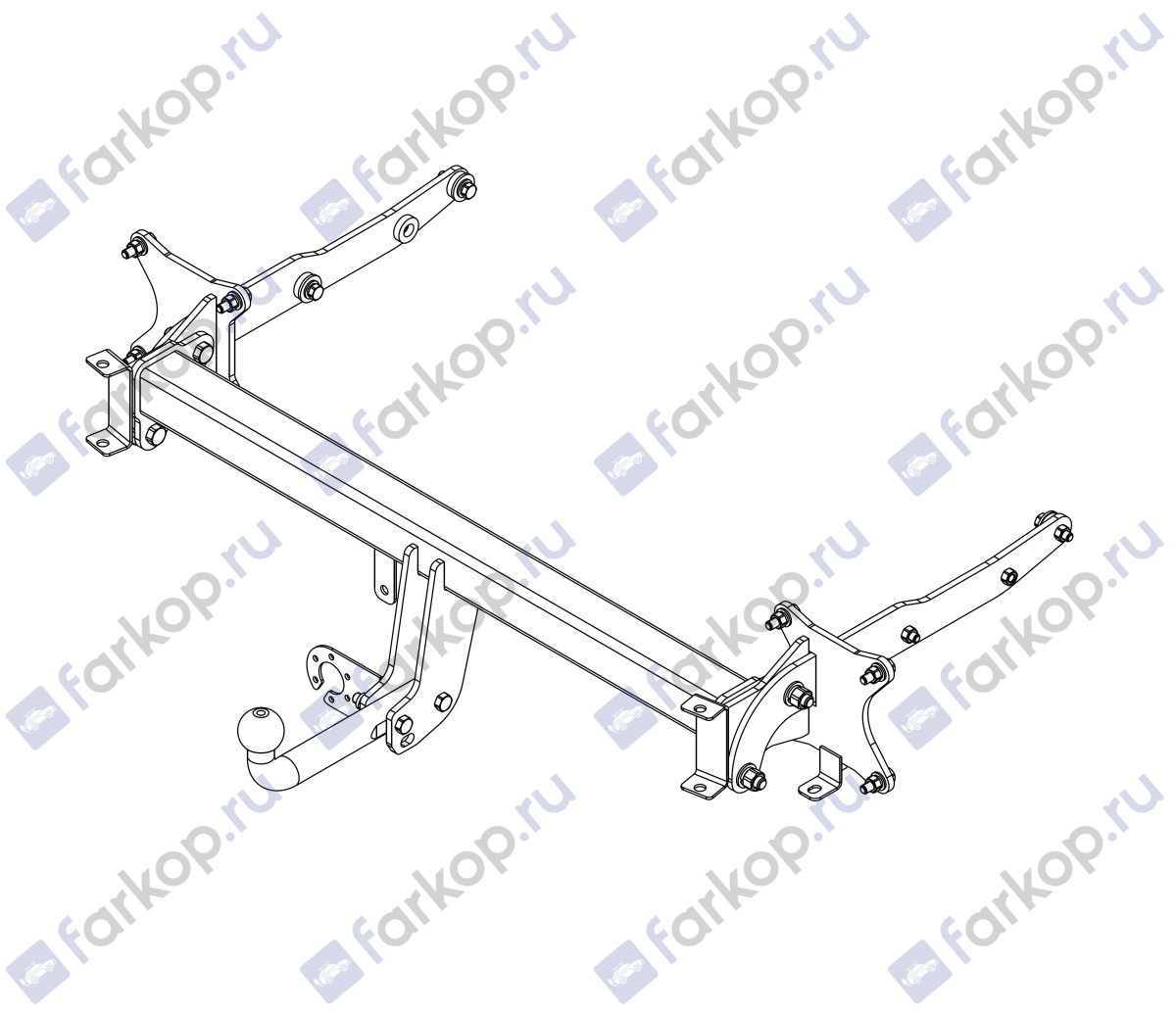 Фаркоп AvtoS для Mercedes M-class 2011-2015 MB 07 в 