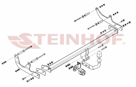 Фаркоп Steinhof для Renault Fluence (4D) 2010-2017 Арт. R-039 R-039 в 