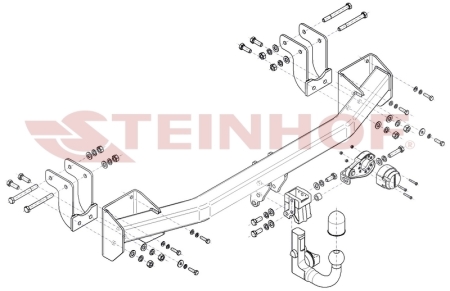 Фаркоп Steinhof для Mitsubishi Outlander 2012- Арт. M-358 M-358 в 