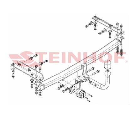 Фаркоп Steinhof для Nissan Micra 2003-2010 N-057 в 