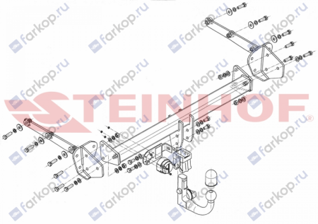 Фаркоп Steinhof для Subaru Outback 2015- Арт. S-388 S-388 в 