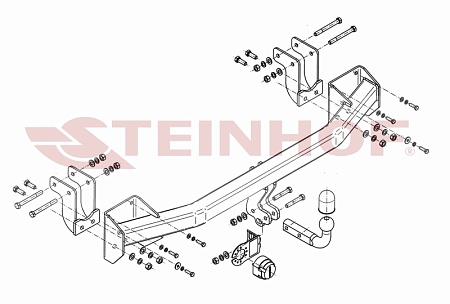 Фаркоп Steinhof для Mitsubishi Outlander 2012- Арт. M-356 M-356 в 