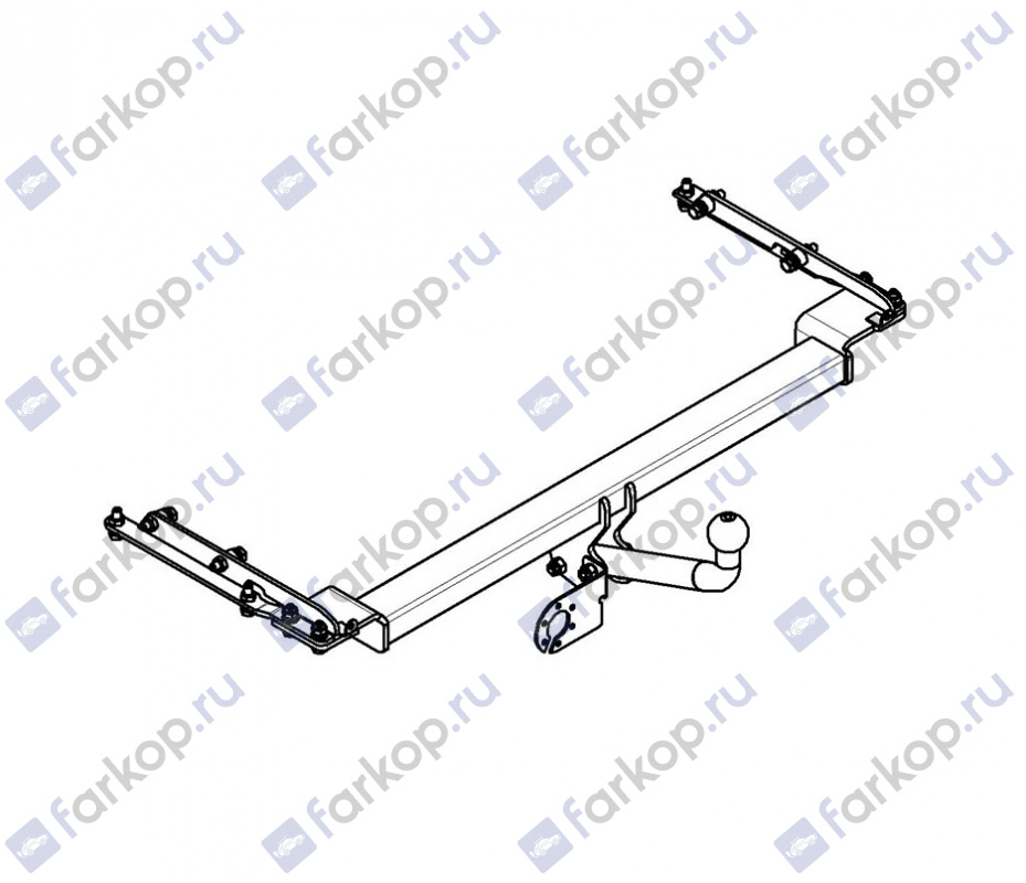 Фаркоп AvtoS для Nissan Note (5 дв.,хетчбек) 2006-2014 Арт. NS 19 NS 19 в 