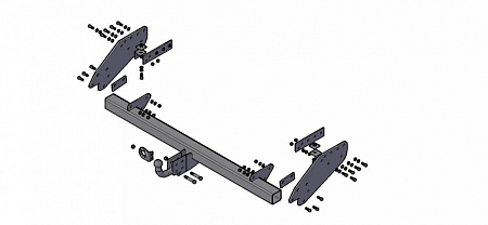 Фаркоп Трейлер для Mitsubishi L200 2014-2015 Арт. 7112 Ц 7112 Ц в 