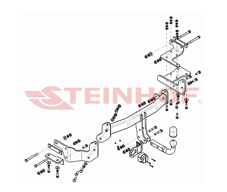 Фаркоп Steinhof для Kia Sorento 2015-2021 Арт. K-039 K-039 в 