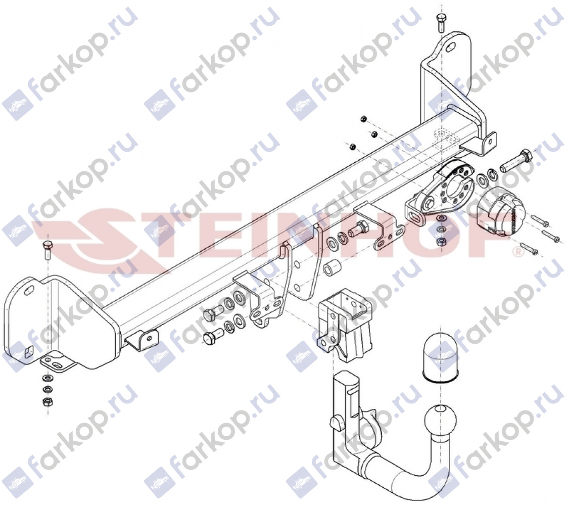 Фаркоп Steinhof для BMW 3 серия (седан) 2018- Арт. B-091 B-091 в 