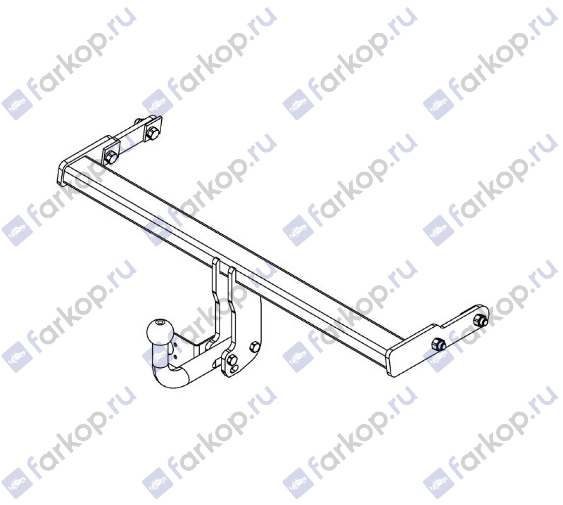 Фаркоп AvtoS для Volvo S60 (седан) 2010-2018 VL 05 в 