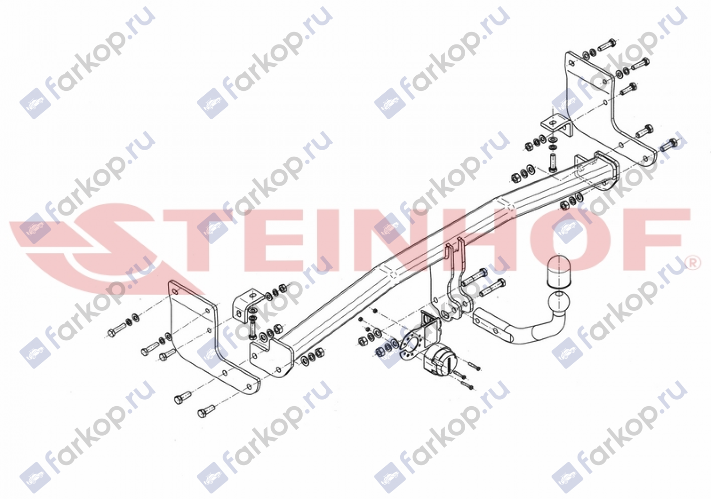 Фаркоп Steinhof для Kia Ceed (SW kombi) 2012-2018 K-059 в 