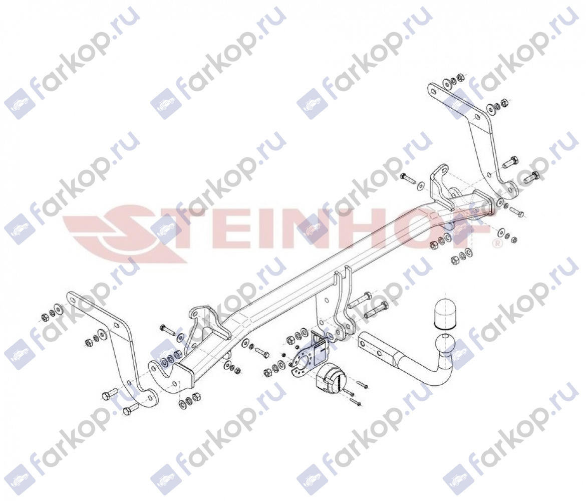 Фаркоп Steinhof для Opel Grandland X 2017- Арт. O-156 O-156 в 