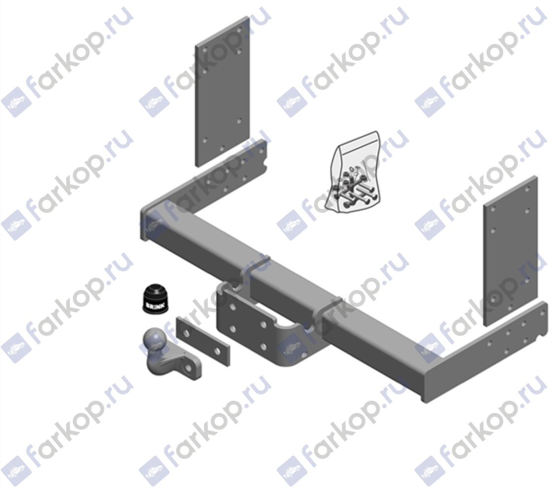 Фаркоп Brink для Mercedes Sprinter 2018-, (только FWD, для а/м без ступеньки) Арт. 683700 683700 в 