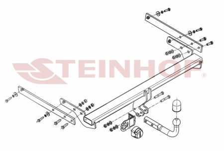 Фаркоп Steinhof для Ford Kuga 2013-2019 Арт. F-255 F-255 в 